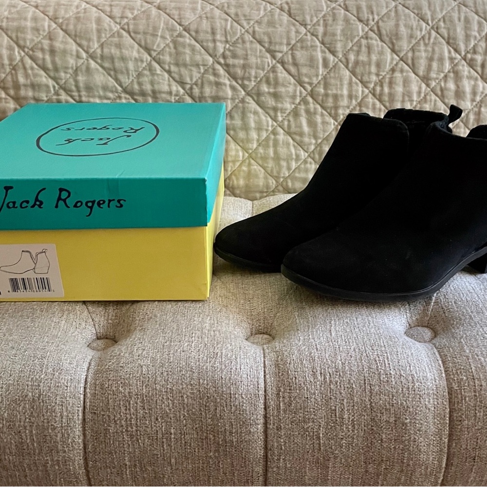 Jack Rogers Black Ankle Boots